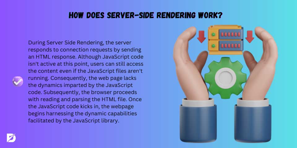 how does server-side rendering work