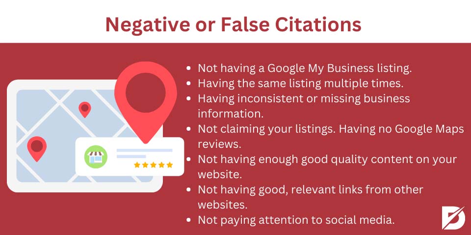 negative or false citations