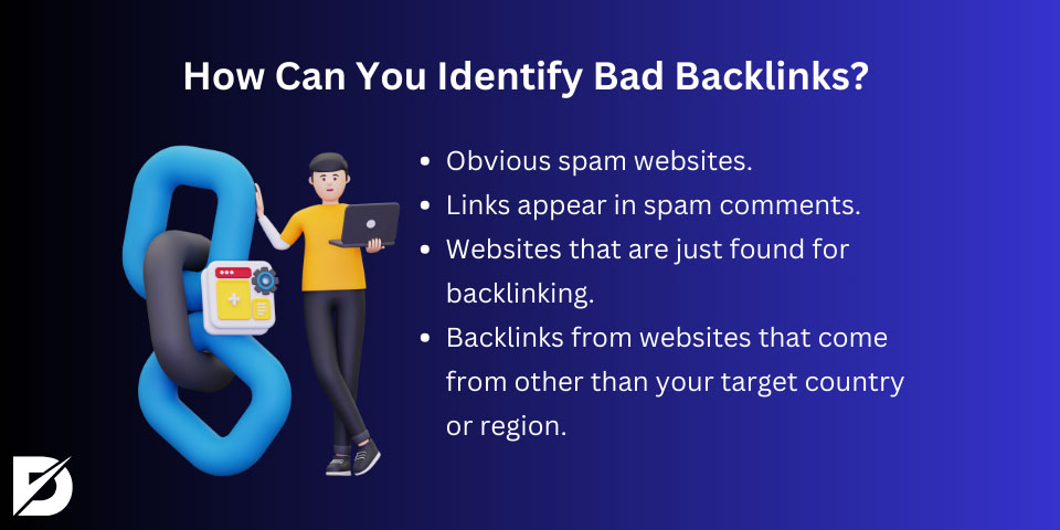 how can you identify bad backlinks