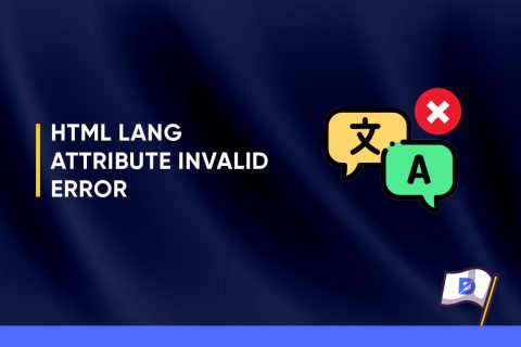 HTML Lang Attribute Invalid Error in Technical SEO 