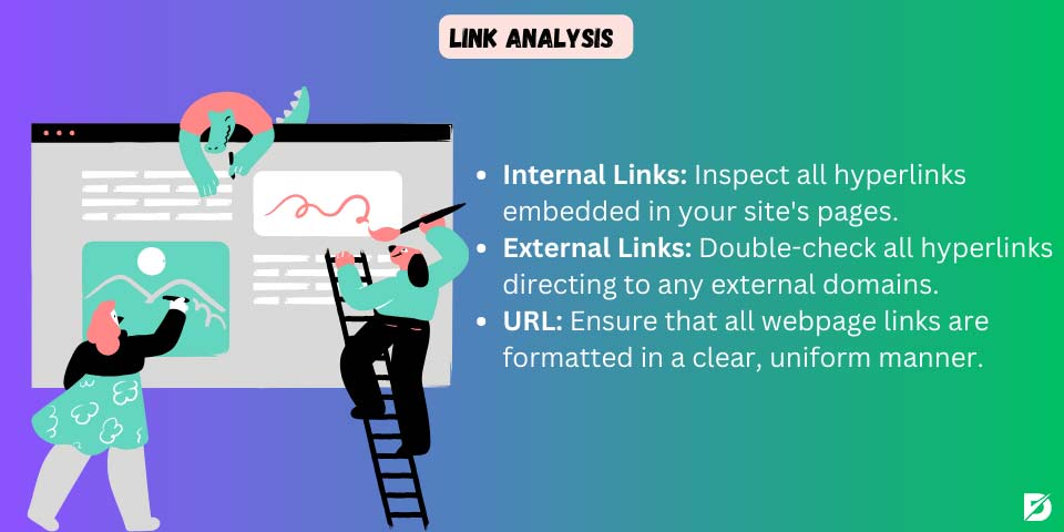 link analysis as a part of website checklist