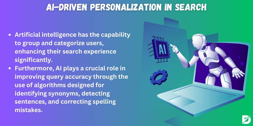 AI driven personalization in search