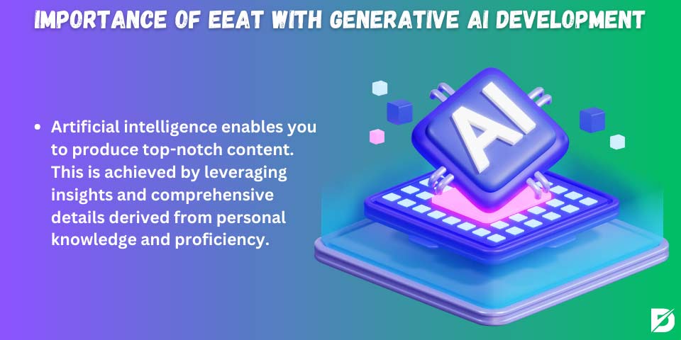 importance of EEAT with generative AI in search