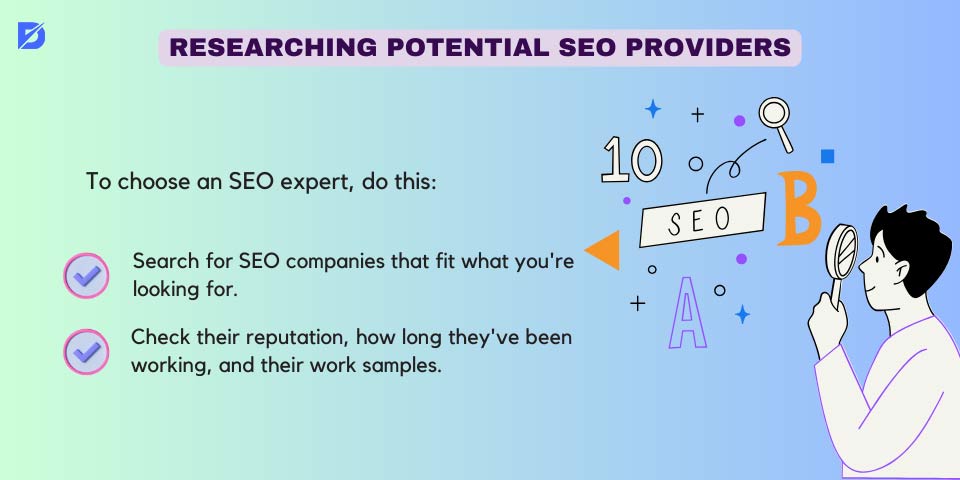 researching potential SEO providers