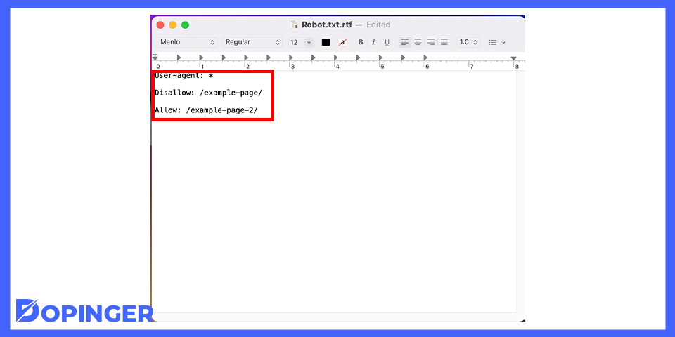 The Structure and Content of a robots.txt File