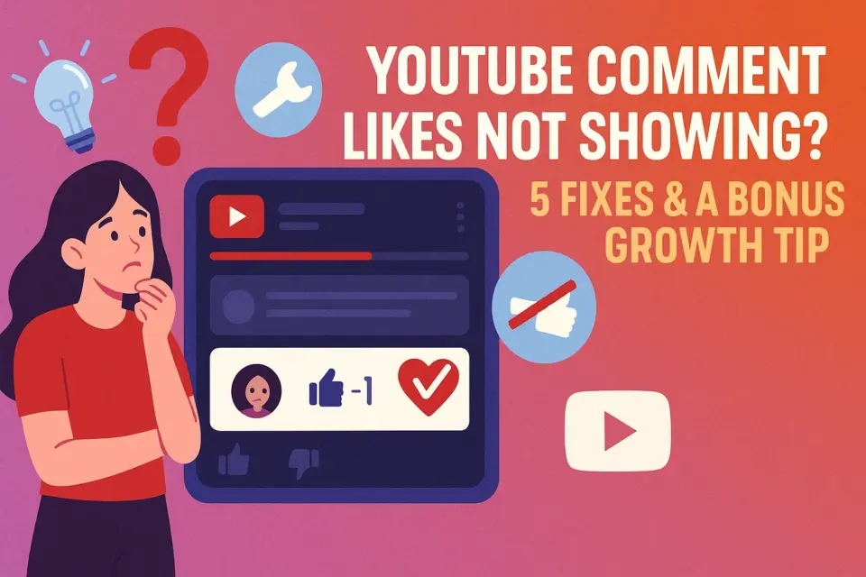 youtube comment likes not showing 5 fixes
