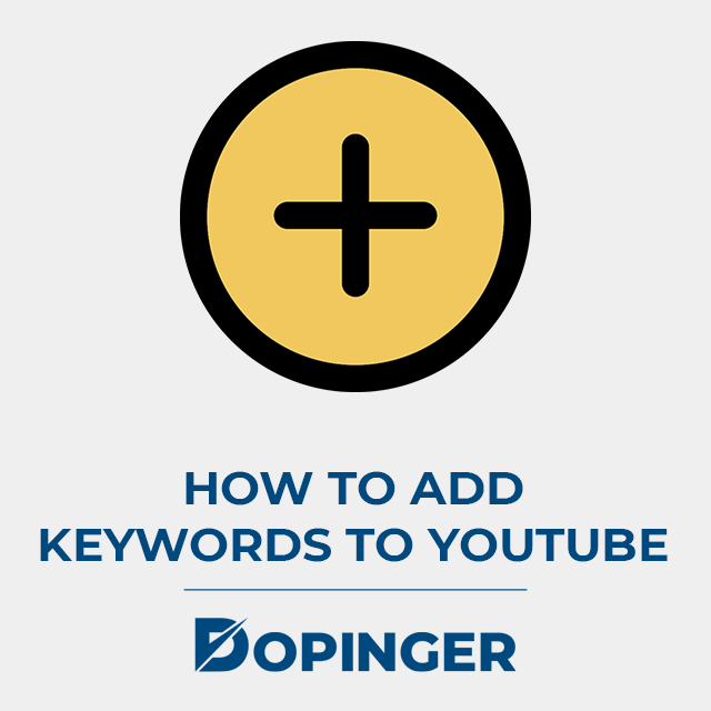 how to add keywords to youtube