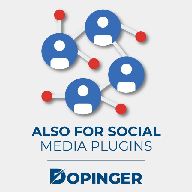 also for social media plugins