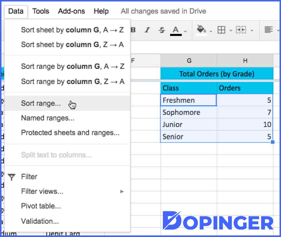 How to Arrange and Sort Data in Google Sheets