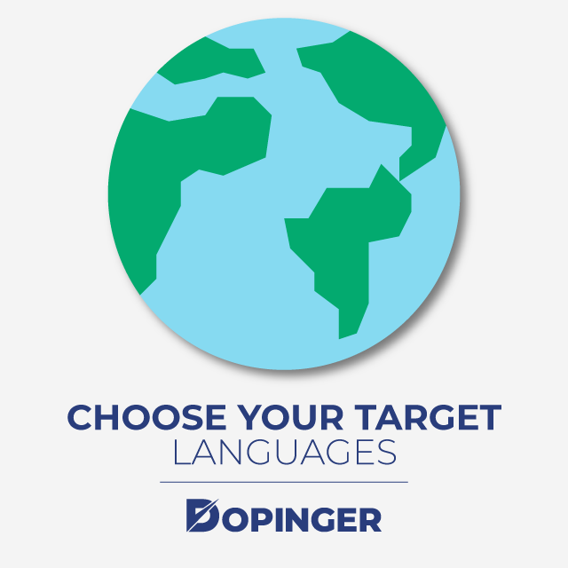 choose your target languages