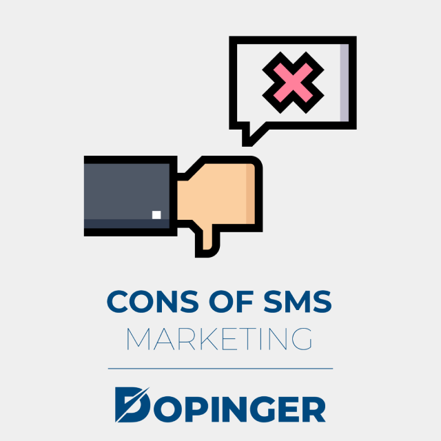 cons of sms marketing