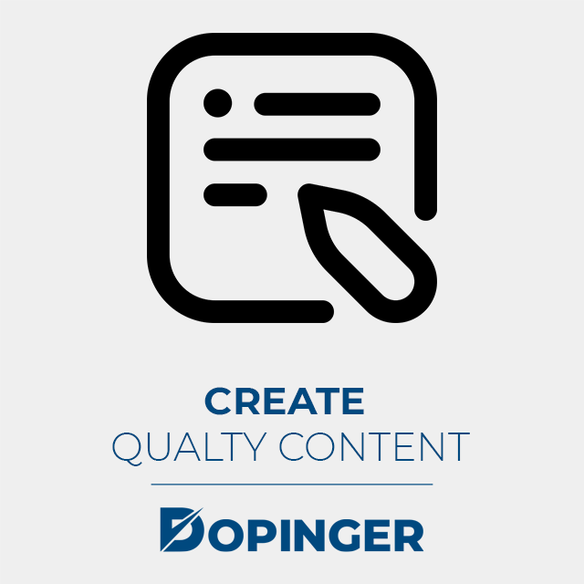 create quality content