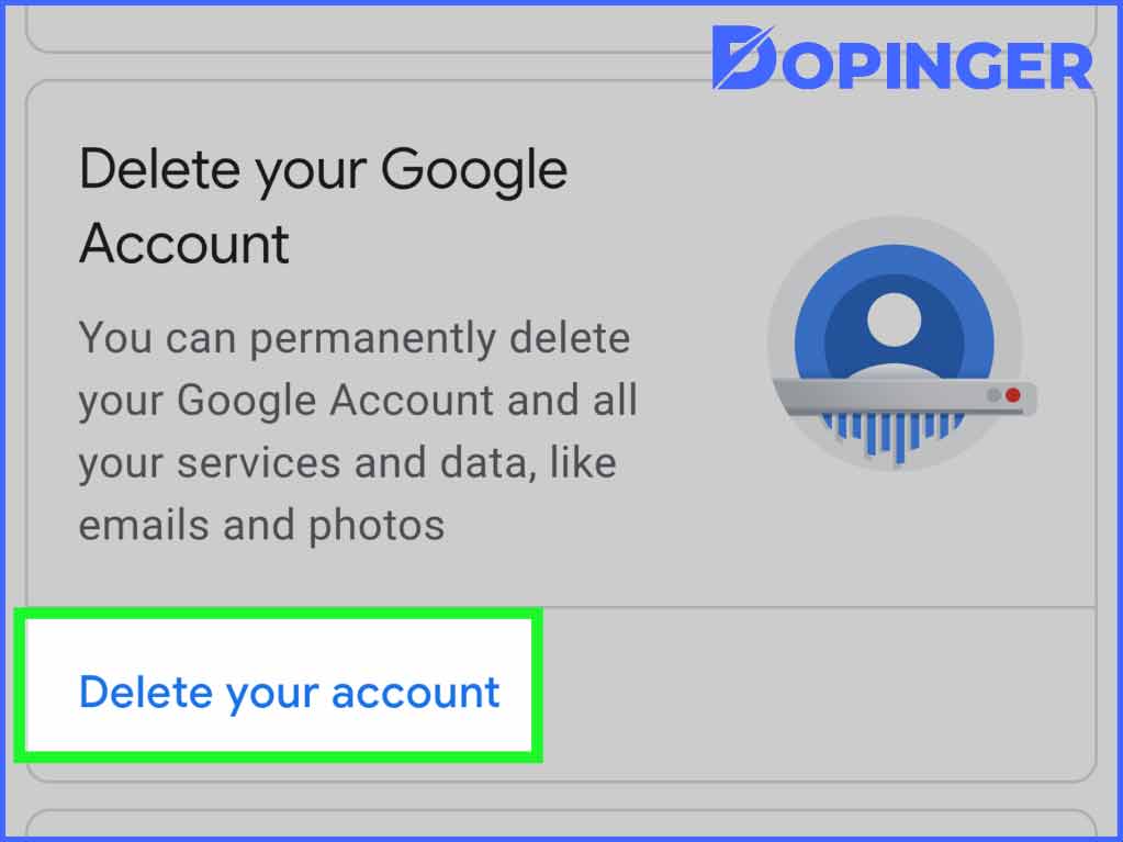 Deleting Your Google Account