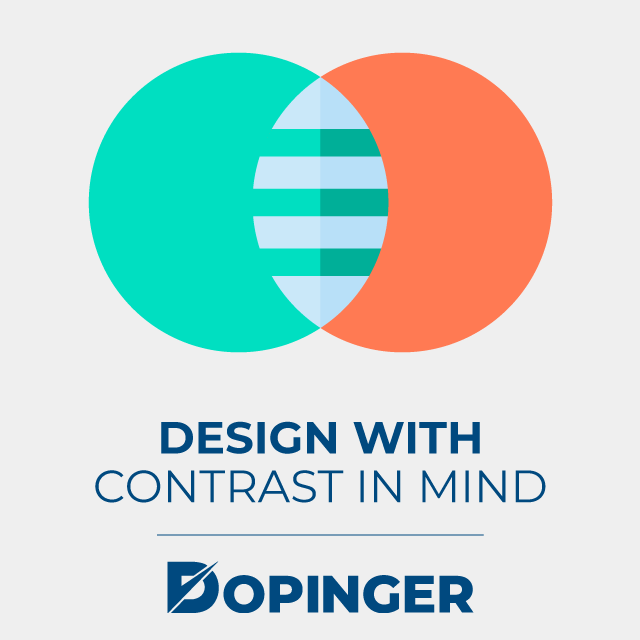 design with contrast in mind