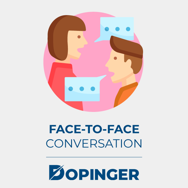 face to face conversation