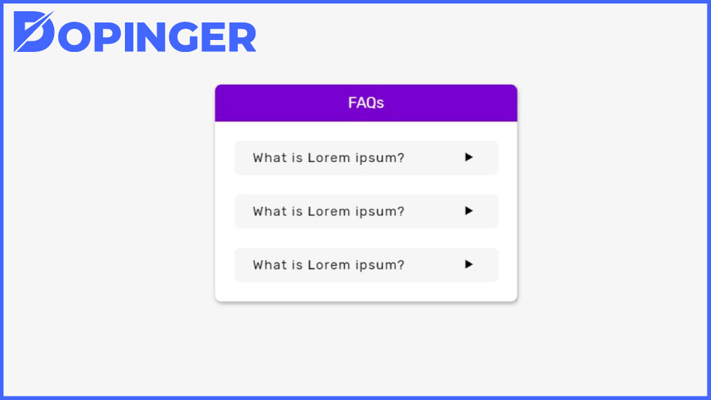 FAQs Design