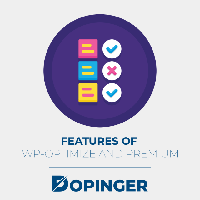 features of wp-optimize and premium