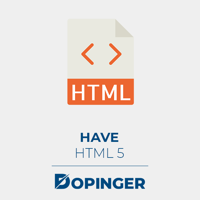 have the html 5