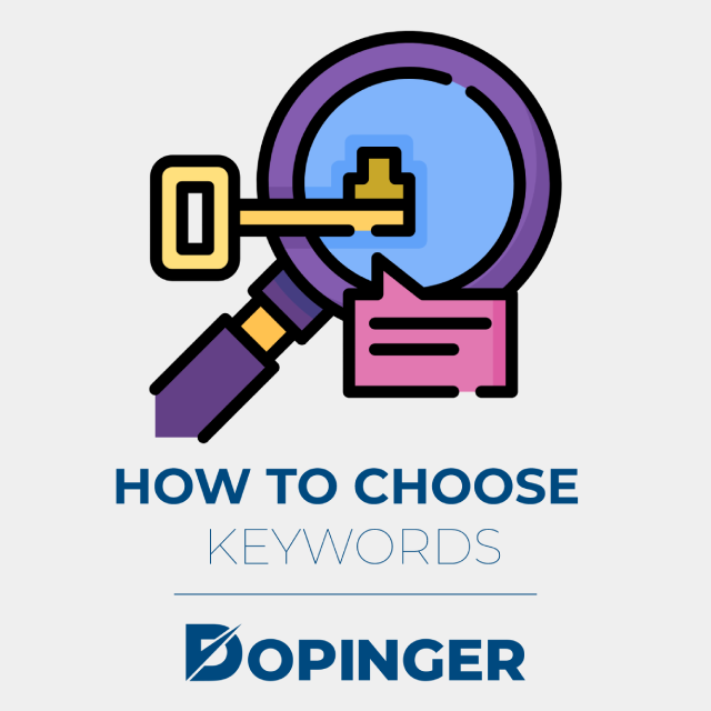 how to choose keywords