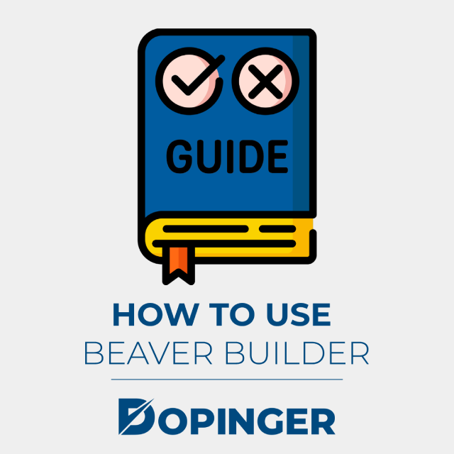 how to use beaver builder