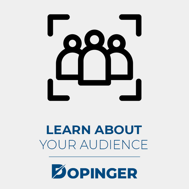 learn about yoru target audience