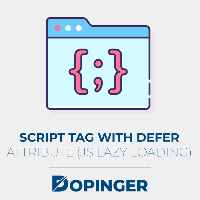 script tag with defer attribute