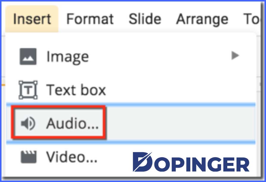 Add Audio to Google Slides File