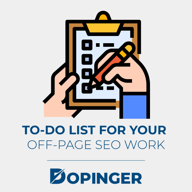 to do list for your off page seo work