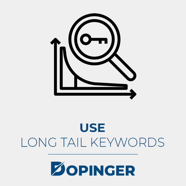 use long tail keywords