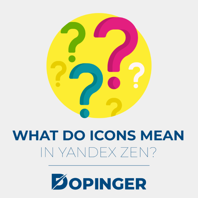 what do icons mean in yandex zen