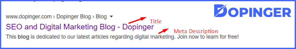 Meta Description & Title Tag