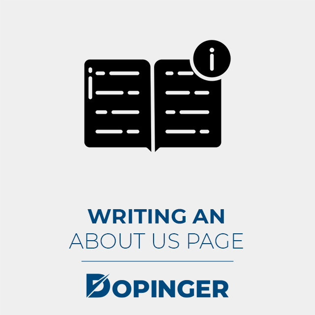 how to write an about us page