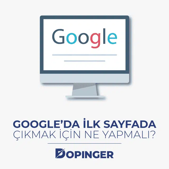 googleda ilk sayfaya çıkma