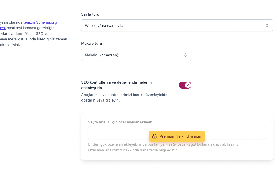 yoast seo ile yapısal veri ayarları yapmak