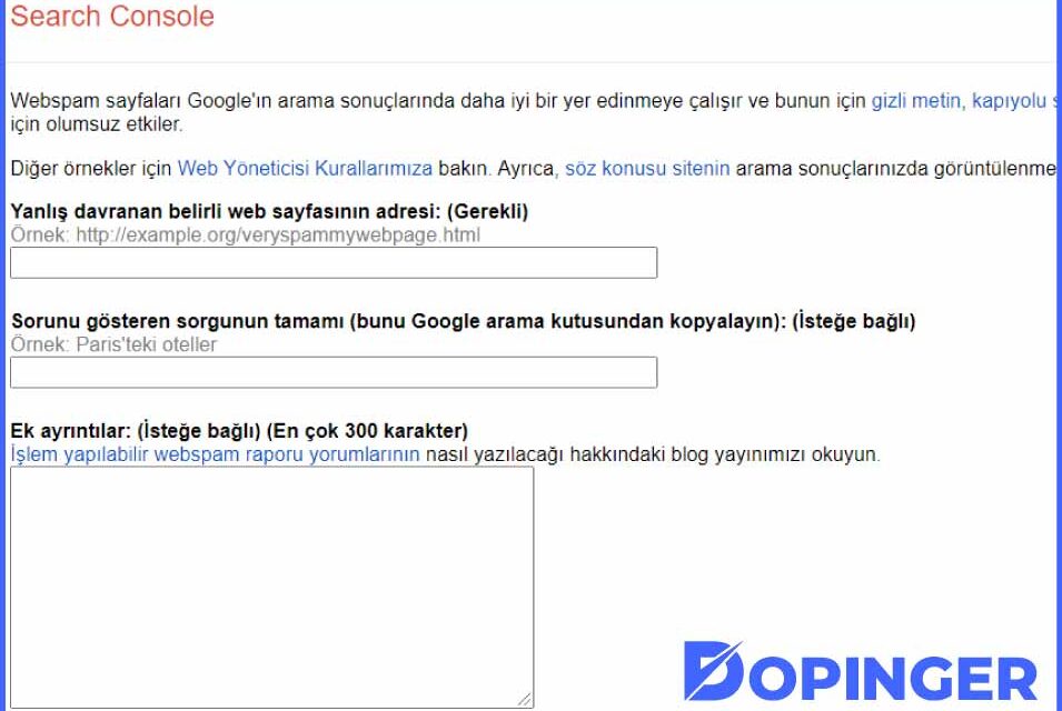 google şikayet