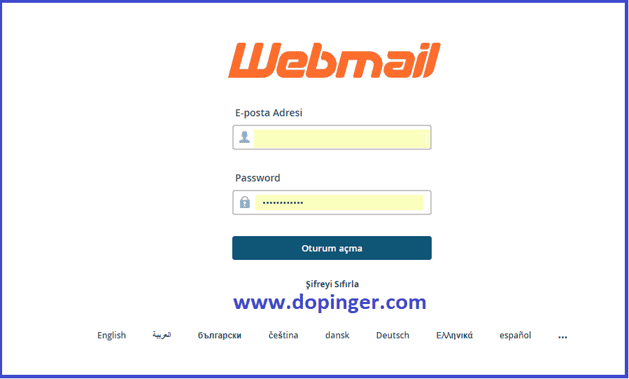 WebMail kullanıcı girişi nasıl yapılır? 