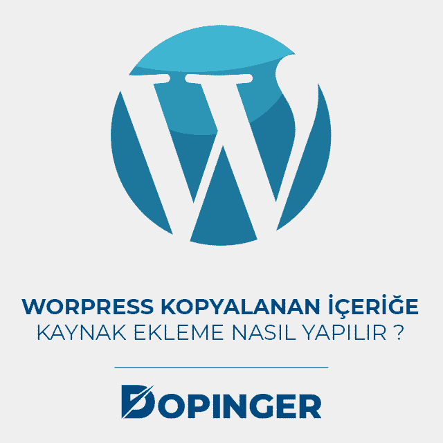 wordpress içeriğe nasıl kaynak eklenir