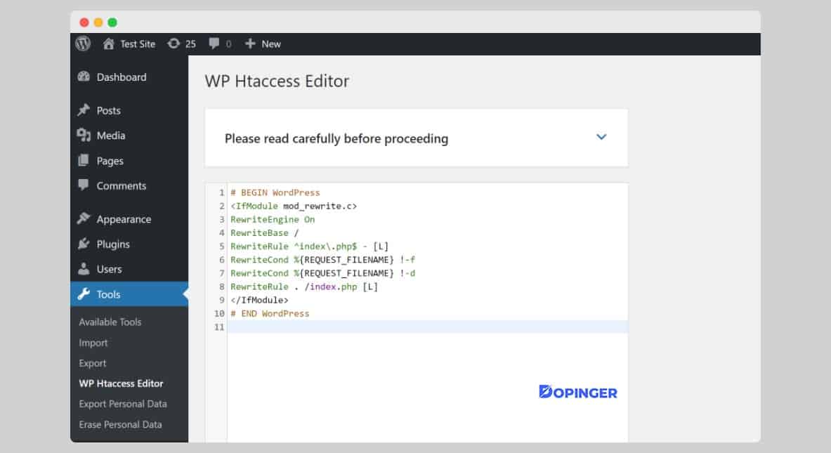 wordpress htaccess