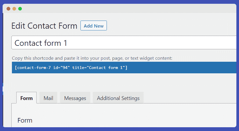 Contact form oluşturma 