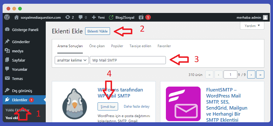 SMTP kurulum ve ayarları nasıl yapılır?