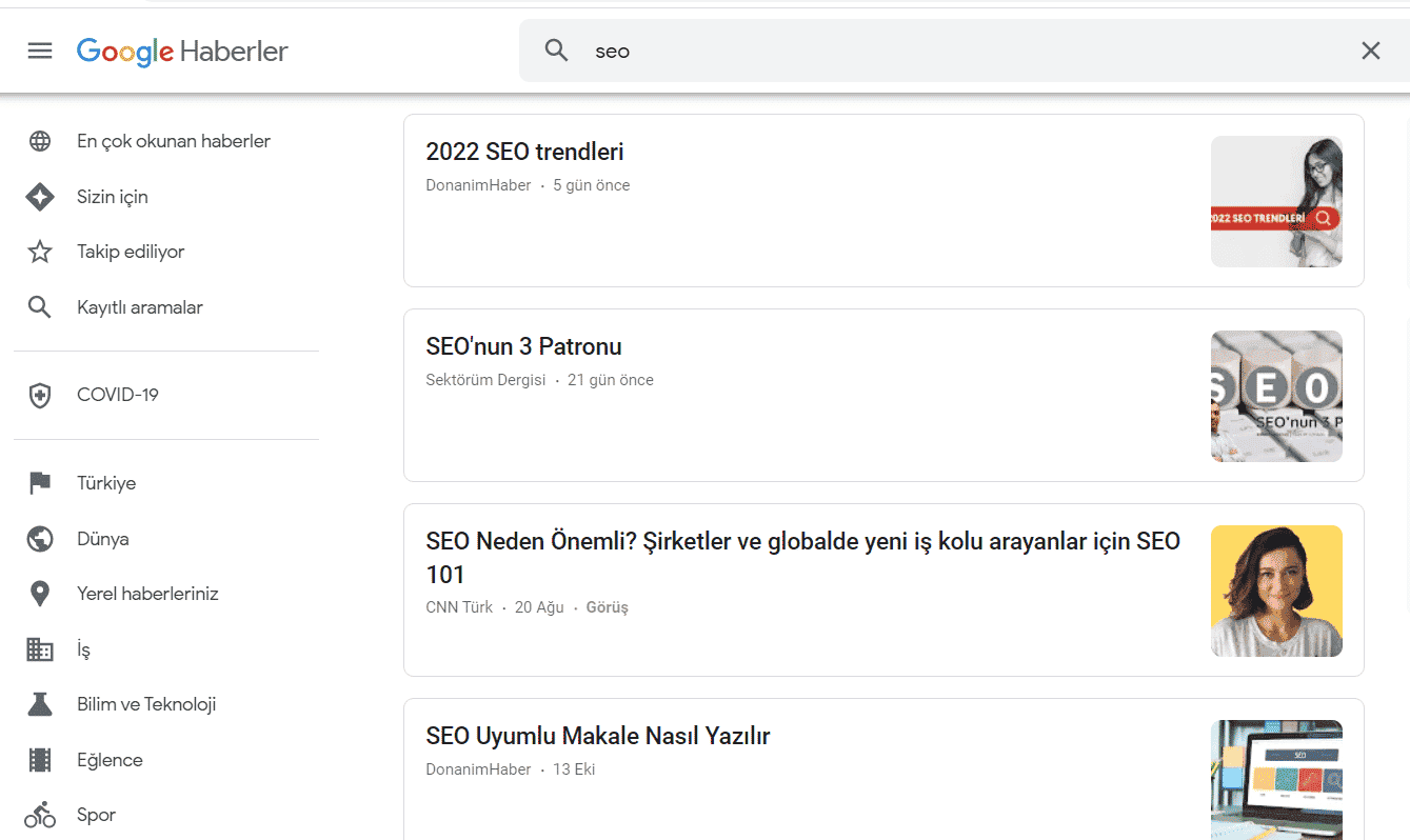 google güncelleme takibi