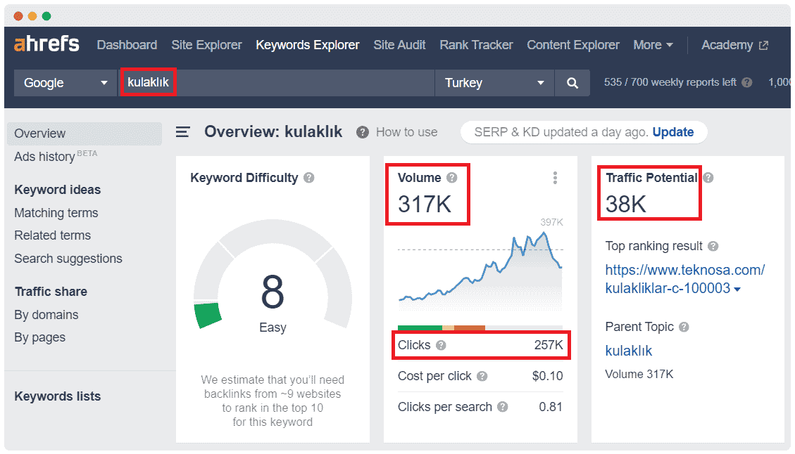 Potansiyel trafik analizi