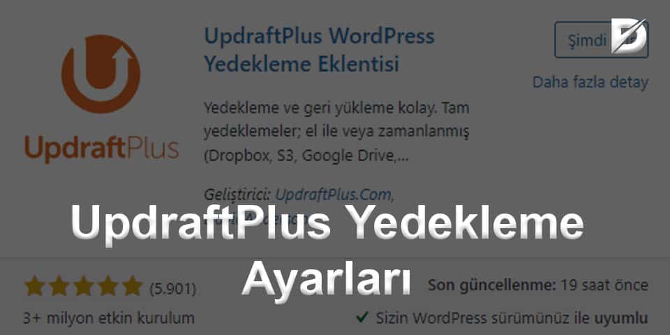 UpdraftPlus Yedekleme Ayarları