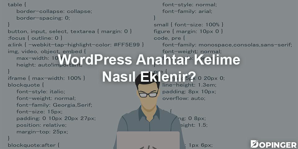 wordpress anahtar kelime nasıl eklenir