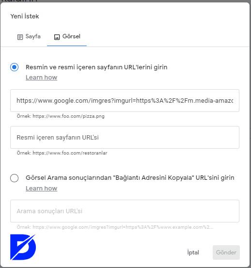 görsel url girin
