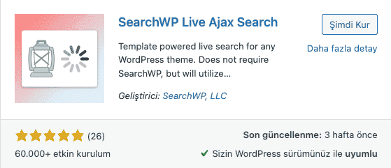 searchwp live ajax search eklentisi