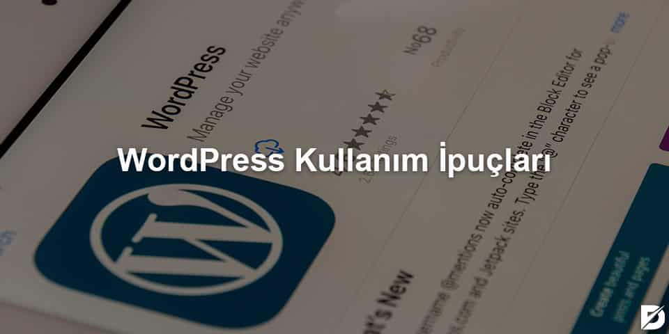 wordpress kullanım ipuçları