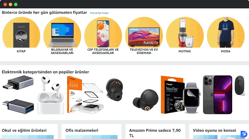 Amazon Ürün Kategorileri