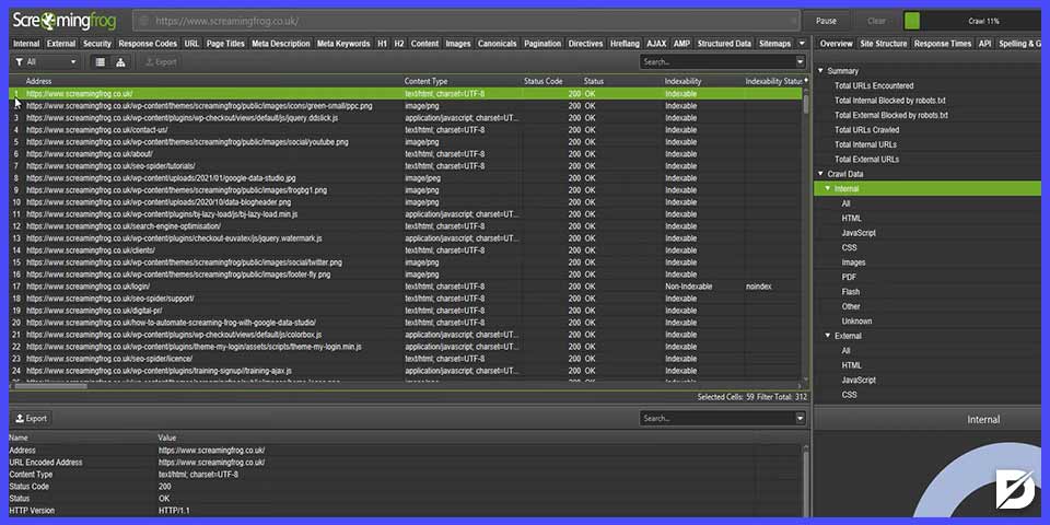 screaming frog seo analiz aracı