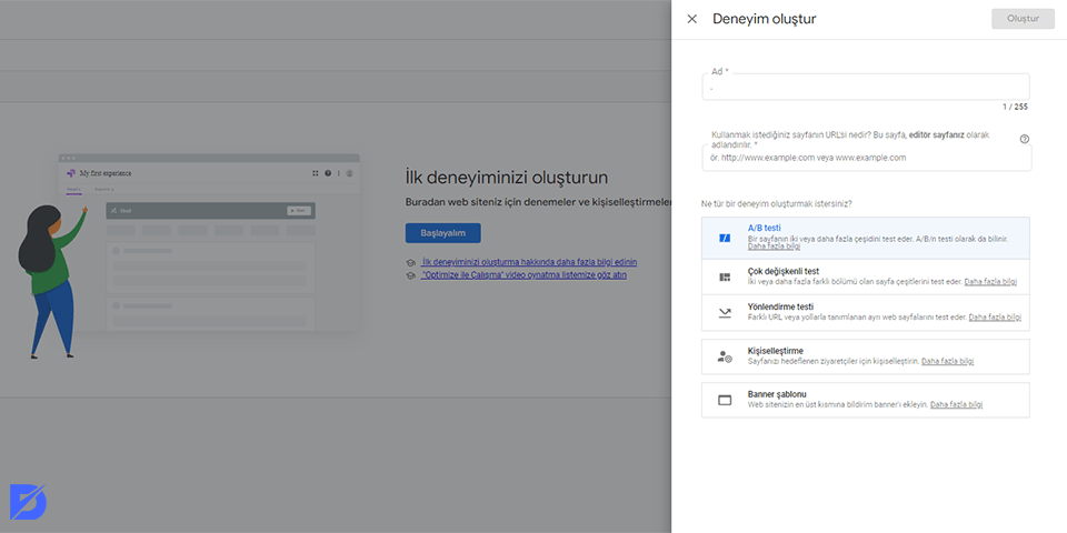 google optimize kurulum